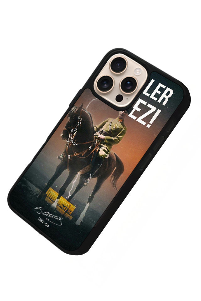 iPhone 15 Pro Uyumlu Mustafa Kemal Ataturk Tasarımlı Glossy Premium Kılıf