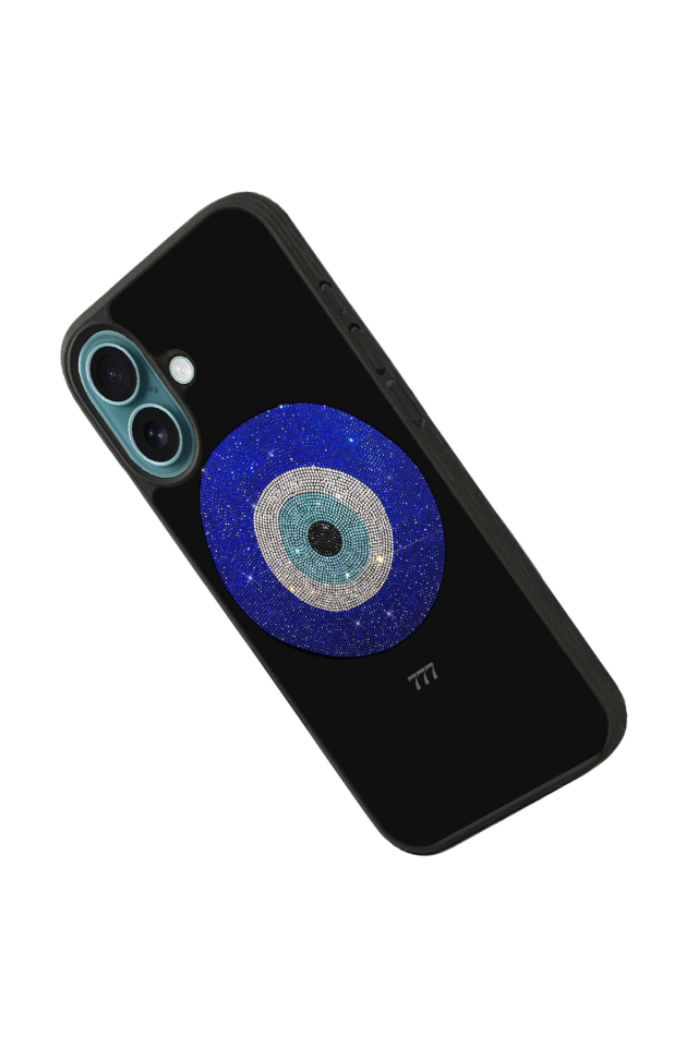 iPhone 16 Uyumlu Nazar Tasarımlı Glossy Premium Kılıf