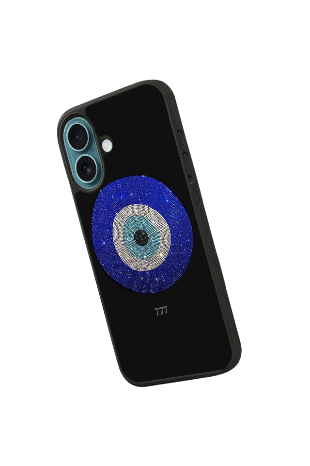 iPhone 16 Uyumlu Nazar Tasarımlı Glossy Premium Kılıf