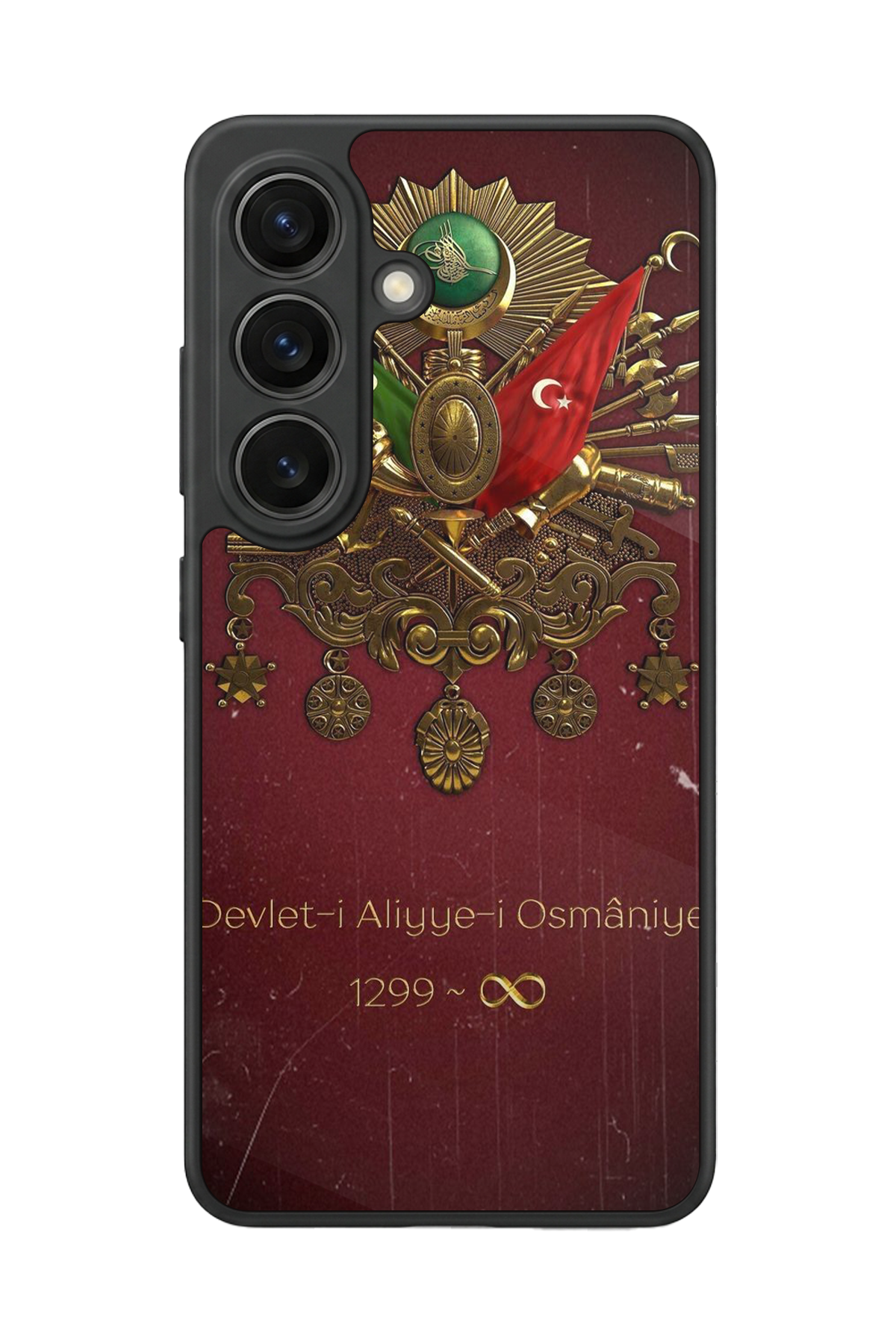 Samsung Galaxy S26 Uyumlu Osmanli Tugrasi Tasarımlı Glossy Premium Kılıf