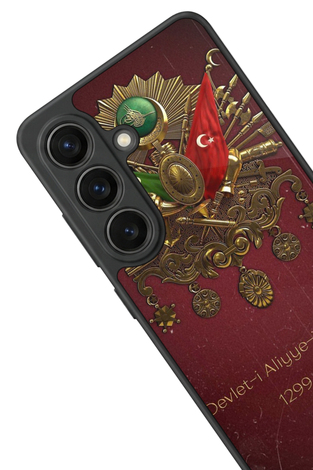 Samsung Galaxy S26 Uyumlu Osmanli Tugrasi Tasarımlı Glossy Premium Kılıf