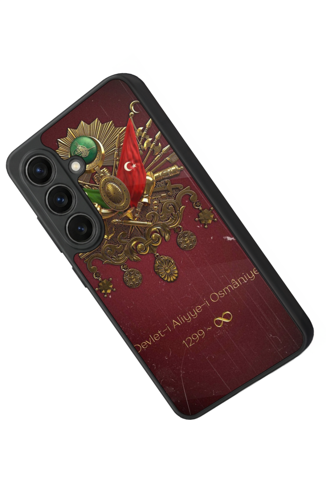 Samsung Galaxy S26 Uyumlu Osmanli Tugrasi Tasarımlı Glossy Premium Kılıf