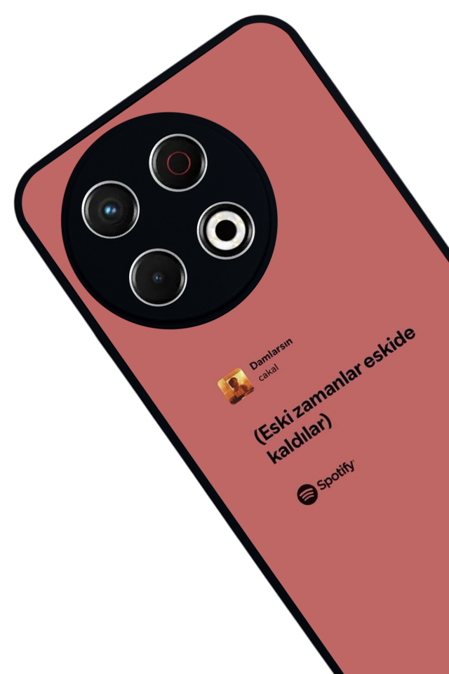 Tecno Spark 30 Pro Uyumlu Sarki Sozleri Tasarımlı Glossy Premium Kılıf