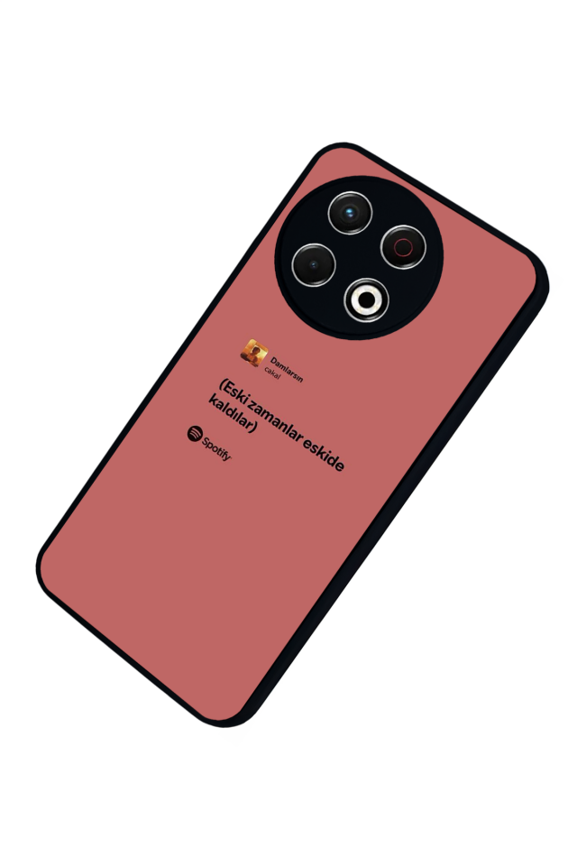 Tecno Spark 30 Pro Uyumlu Sarki Sozleri Tasarımlı Glossy Premium Kılıf