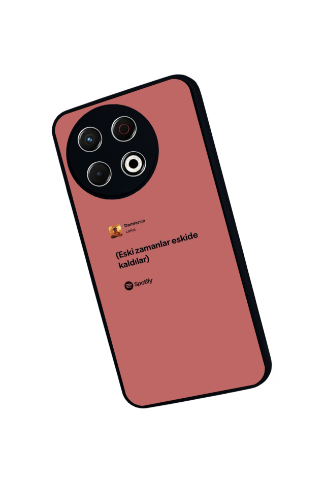 Tecno Spark 30 Pro Uyumlu Sarki Sozleri Tasarımlı Glossy Premium Kılıf