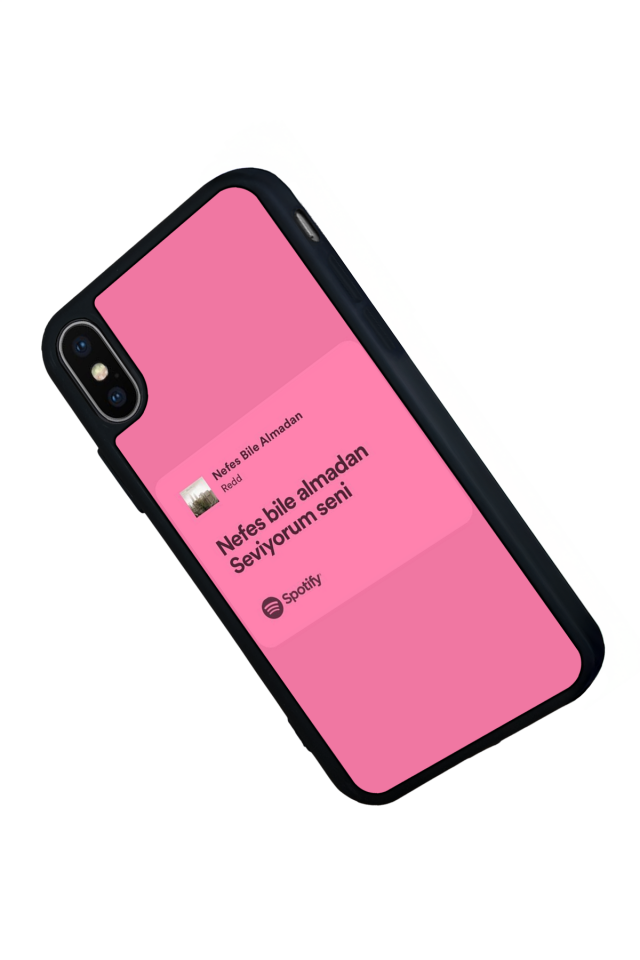 iPhone X/ XS Uyumlu Sarki Sozleri Tasarımlı Glossy Premium Kılıf