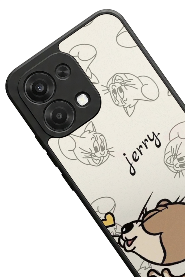 Oppo A6 Pro Uyumlu Tom And Jerry Tasarımlı Glossy Premium Kılıf