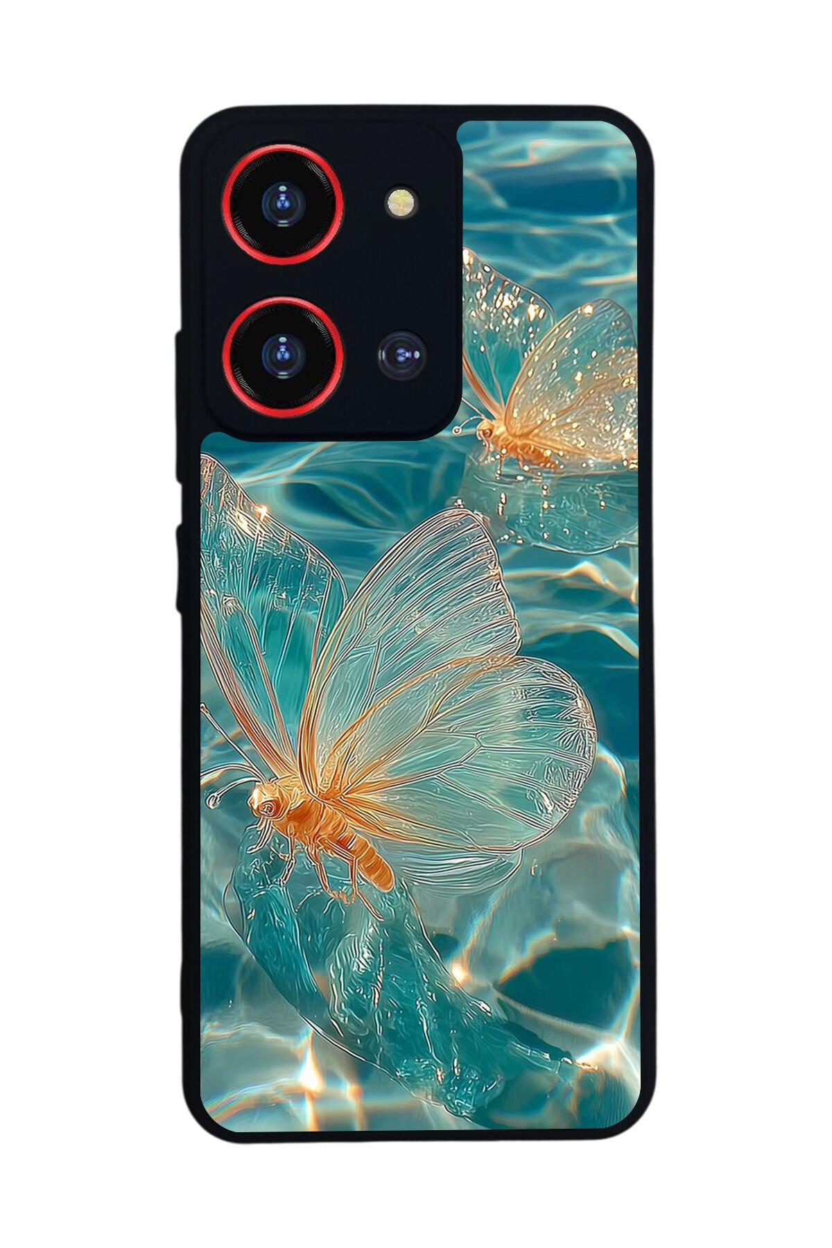 Reeder S19 Max Pro S 108MP Uyumlu Kelebek Tasarımlı Glossy Premium Kılıf