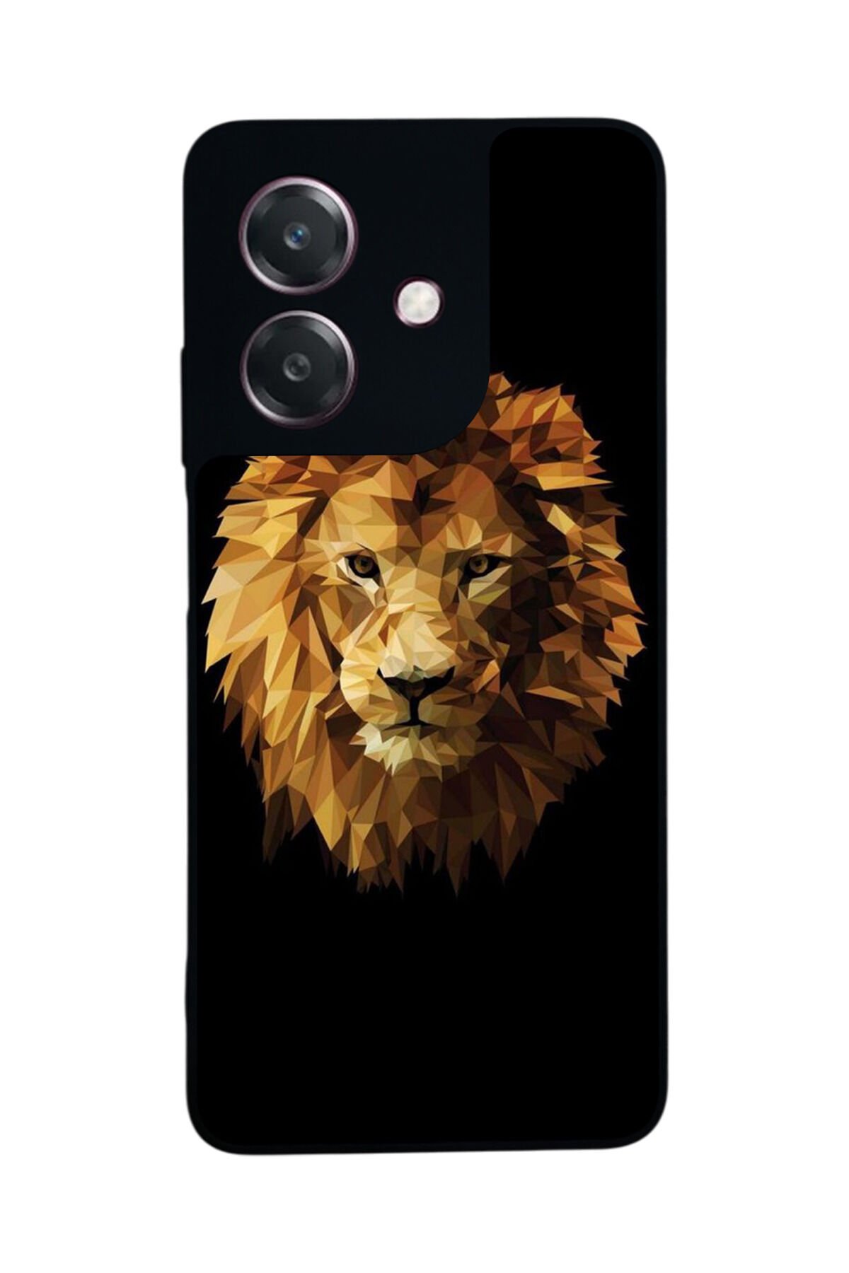 Oppo A3 5G Uyumlu Aslan Tasarımlı Glossy Premium Kılıf