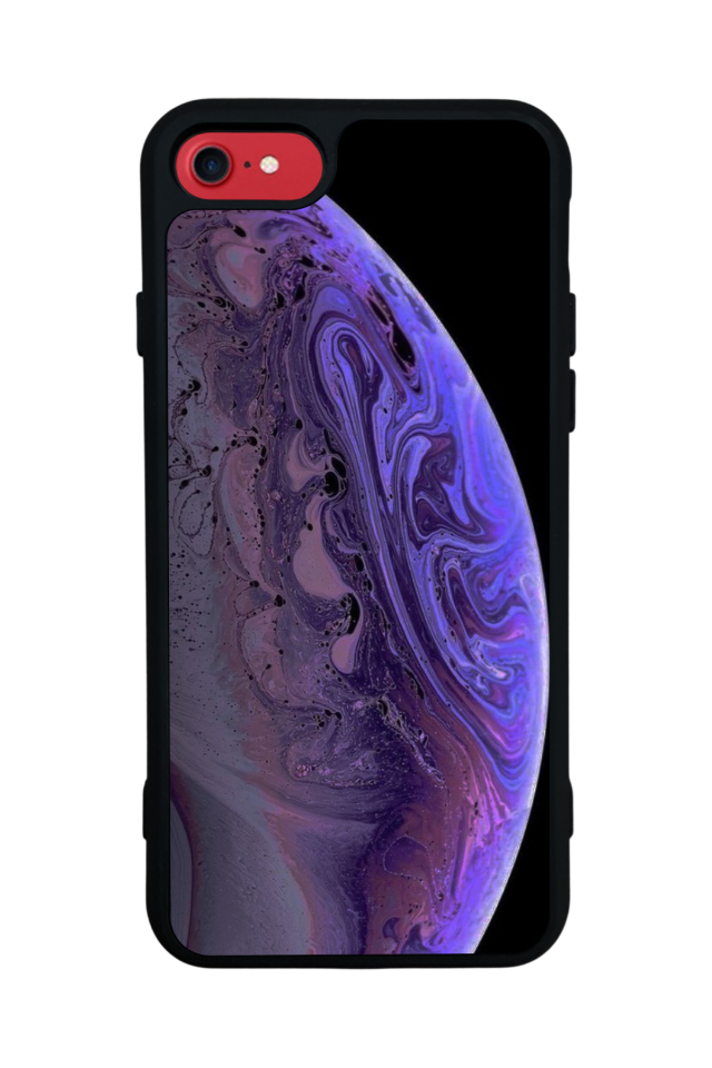 iPhone SE Uyumlu Ay Tasarımlı Glossy Premium Kılıf