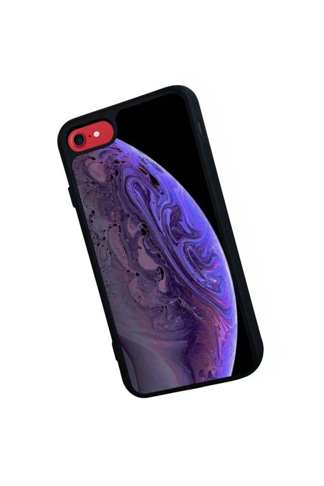 iPhone SE Uyumlu Ay Tasarımlı Glossy Premium Kılıf