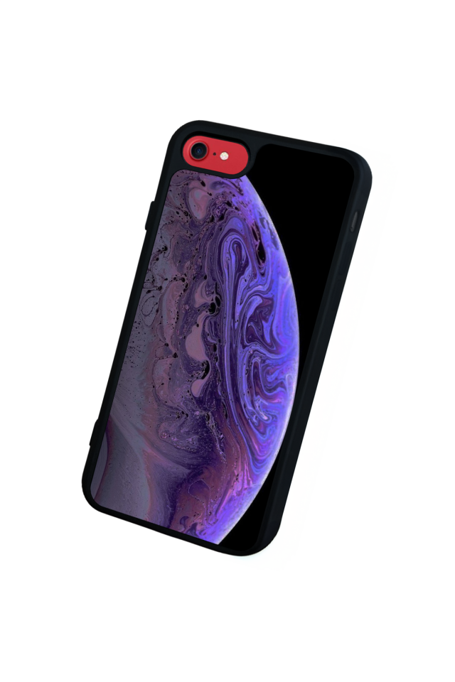 iPhone SE Uyumlu Ay Tasarımlı Glossy Premium Kılıf