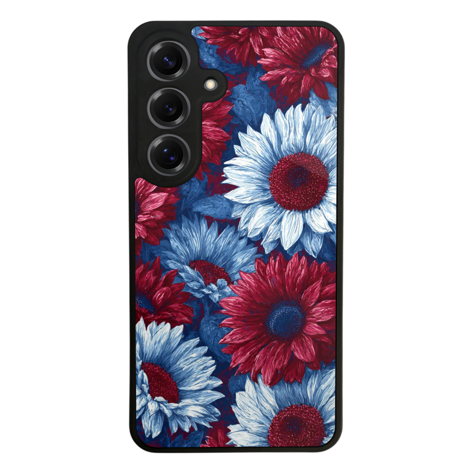 Samsung Galaxy S25 Uyumlu Cicek Tasarımlı Glossy Premium Kılıf