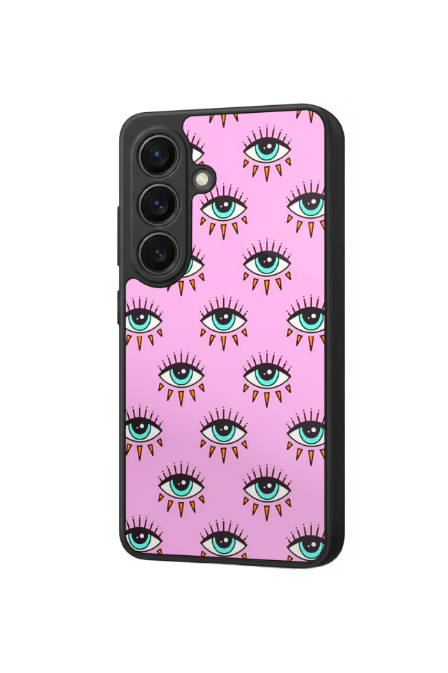 Samsung Galaxy S26 Uyumlu Göz Tasarımlı Glossy Premium Kılıf