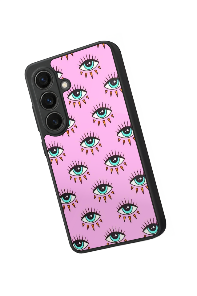 Samsung Galaxy S26 Uyumlu Göz Tasarımlı Glossy Premium Kılıf