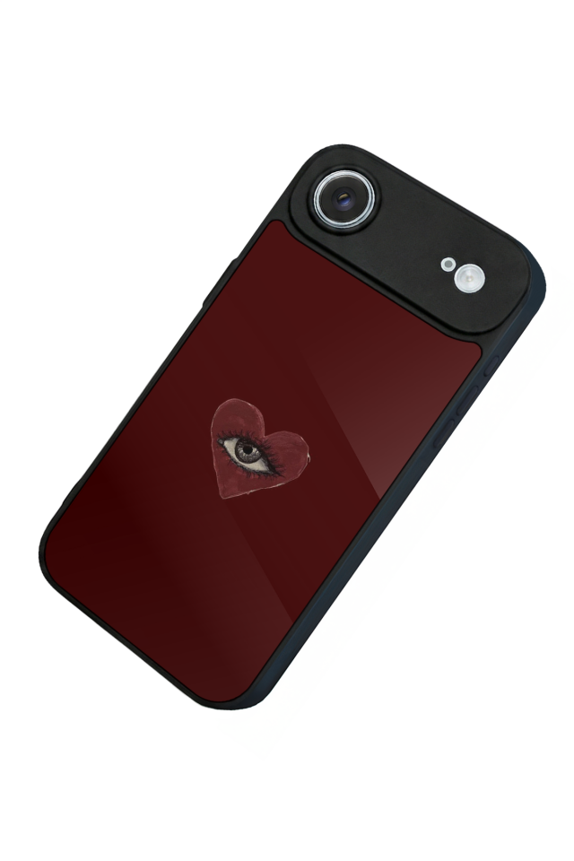 iPhone 17 Air Uyumlu Kalp Love Tasarımlı Glossy Premium Kılıf