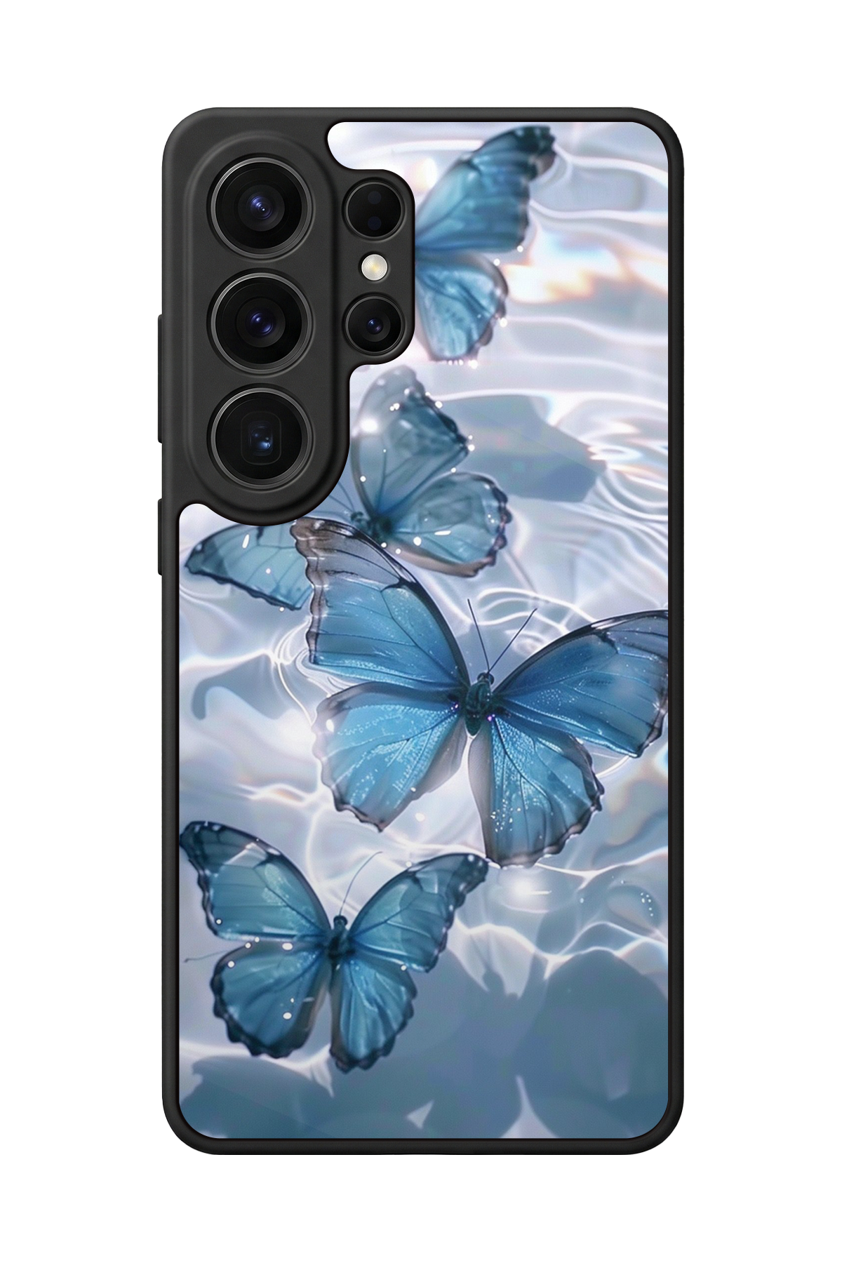 Samsung Galaxy S26 Ultra Uyumlu Kelebek Tasarımlı Glossy Premium Kılıf