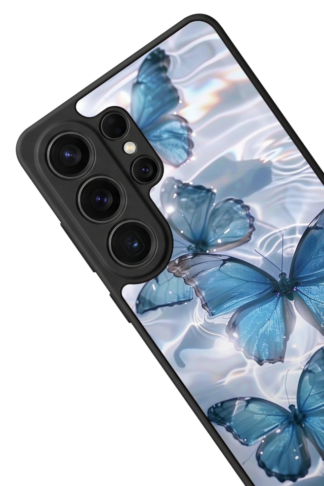 Samsung Galaxy S26 Ultra Uyumlu Kelebek Tasarımlı Glossy Premium Kılıf