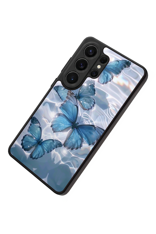 Samsung Galaxy S26 Ultra Uyumlu Kelebek Tasarımlı Glossy Premium Kılıf