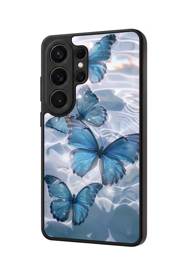 Samsung Galaxy S26 Ultra Uyumlu Kelebek Tasarımlı Glossy Premium Kılıf