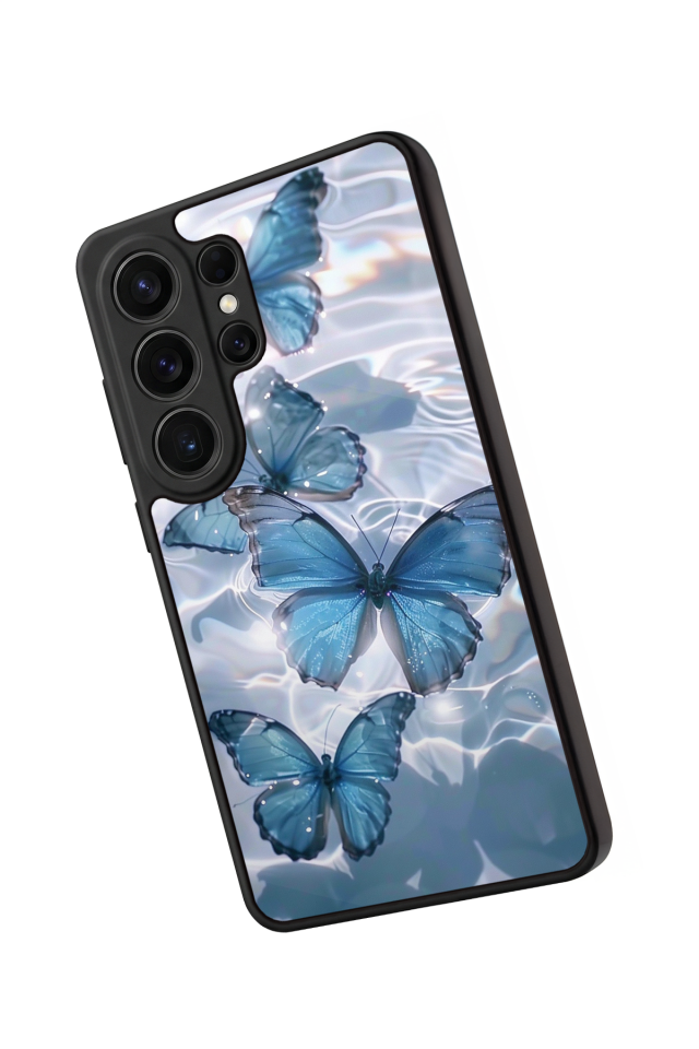 Samsung Galaxy S26 Ultra Uyumlu Kelebek Tasarımlı Glossy Premium Kılıf