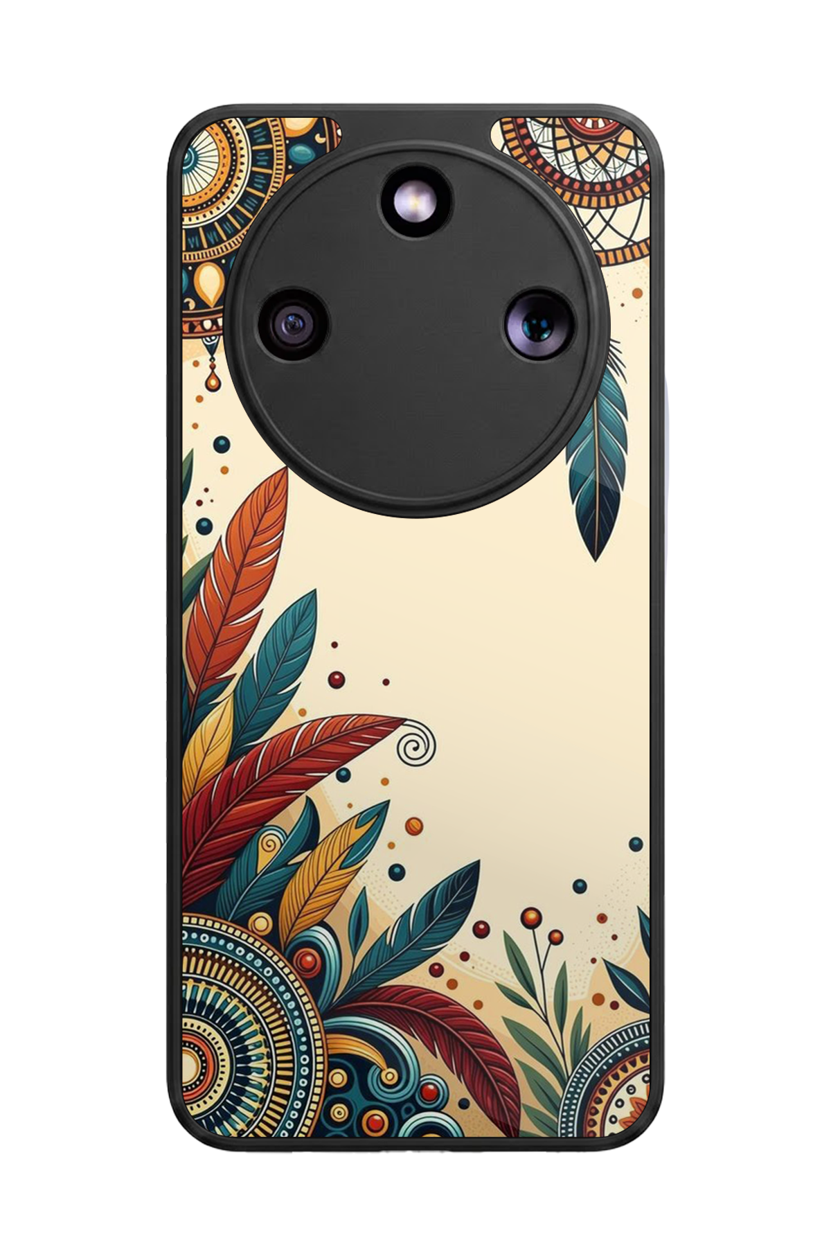 Honor Magic 8 Lite Uyumlu Mandala Tasarımlı Glossy Premium Kılıf