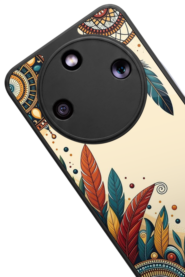 Honor Magic 8 Lite Uyumlu Mandala Tasarımlı Glossy Premium Kılıf