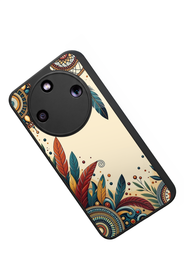 Honor Magic 8 Lite Uyumlu Mandala Tasarımlı Glossy Premium Kılıf