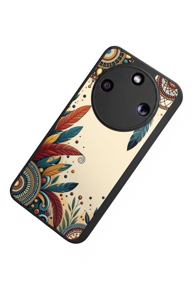 Honor Magic 8 Lite Uyumlu Mandala Tasarımlı Glossy Premium Kılıf