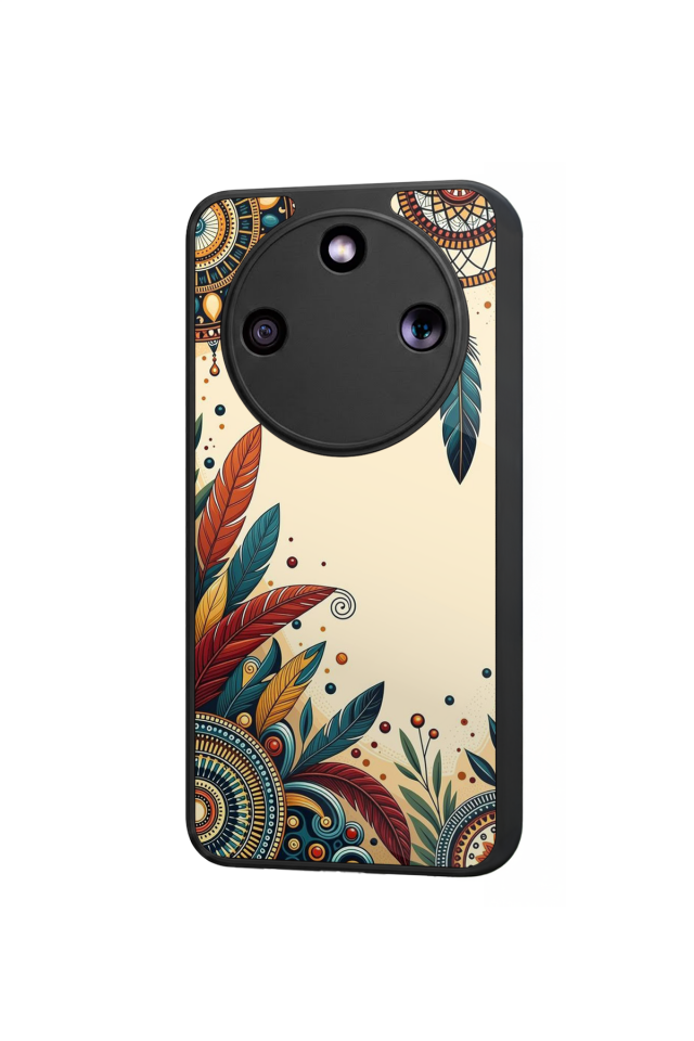 Honor Magic 8 Lite Uyumlu Mandala Tasarımlı Glossy Premium Kılıf