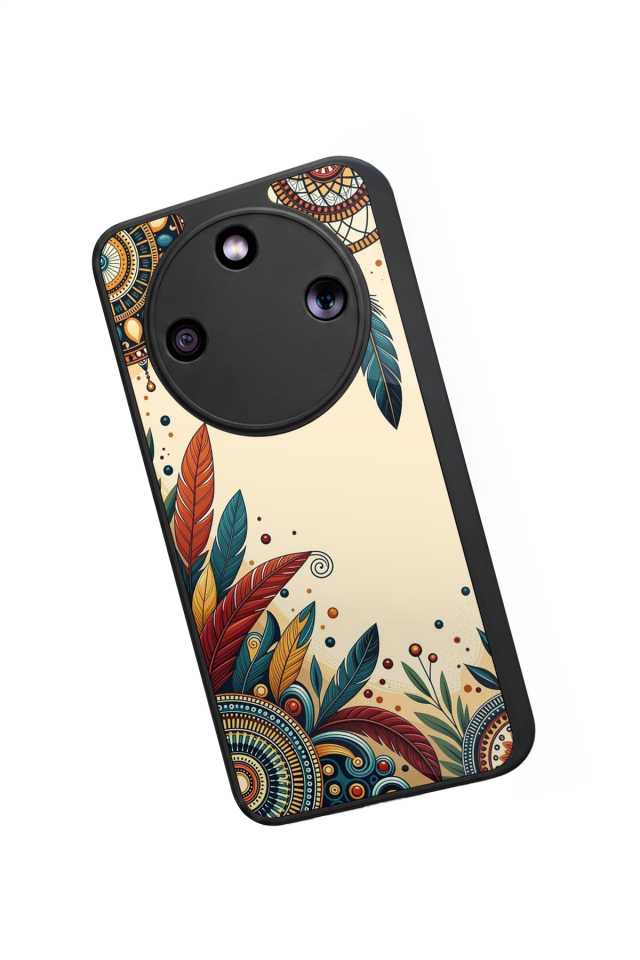 Honor Magic 8 Lite Uyumlu Mandala Tasarımlı Glossy Premium Kılıf