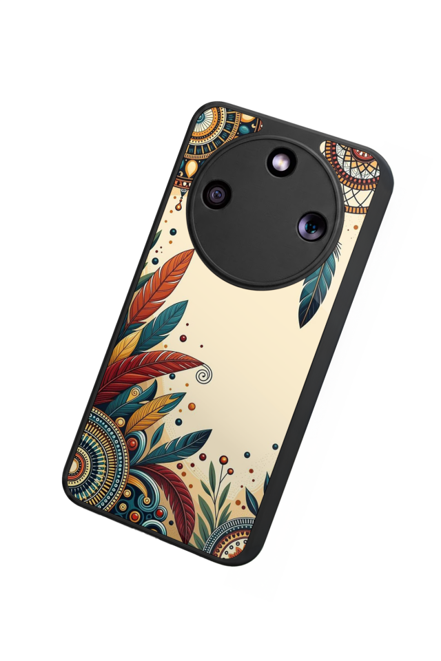 Honor Magic 8 Lite Uyumlu Mandala Tasarımlı Glossy Premium Kılıf