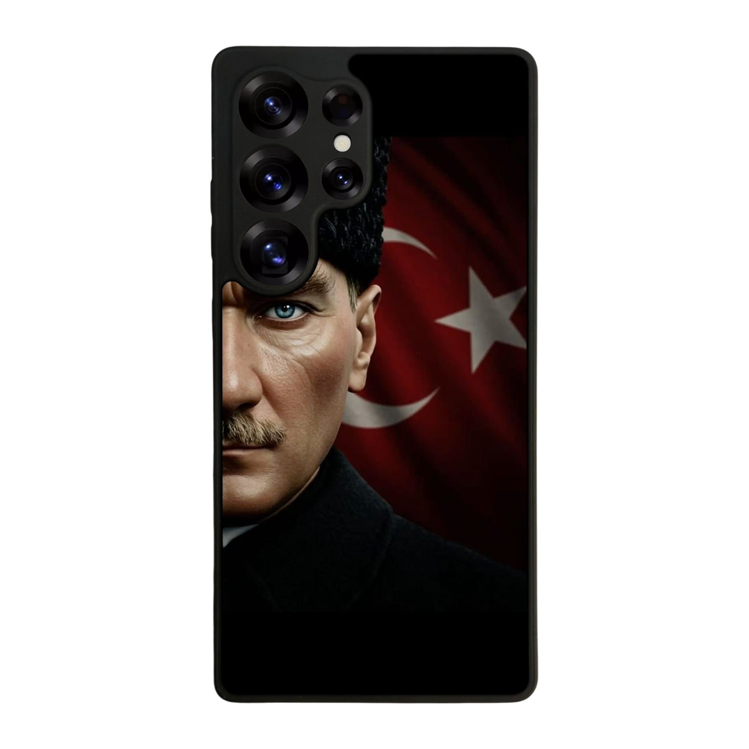 Samsung Galaxy S25 Ultra Uyumlu Mustafa Kemal Ataturk Tasarımlı Glossy Premium Kılıf