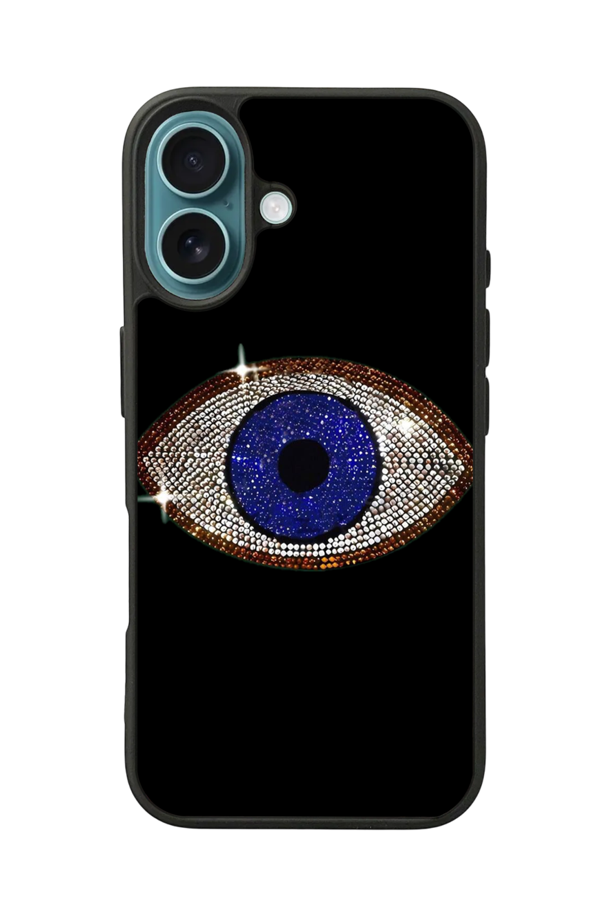 iPhone 16 Uyumlu Nazar Tasarımlı Glossy Premium Kılıf
