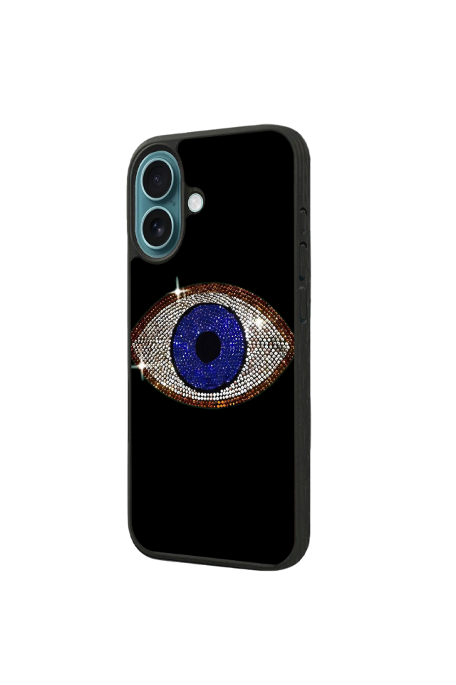 iPhone 16 Uyumlu Nazar Tasarımlı Glossy Premium Kılıf