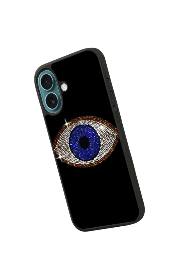 iPhone 16 Uyumlu Nazar Tasarımlı Glossy Premium Kılıf