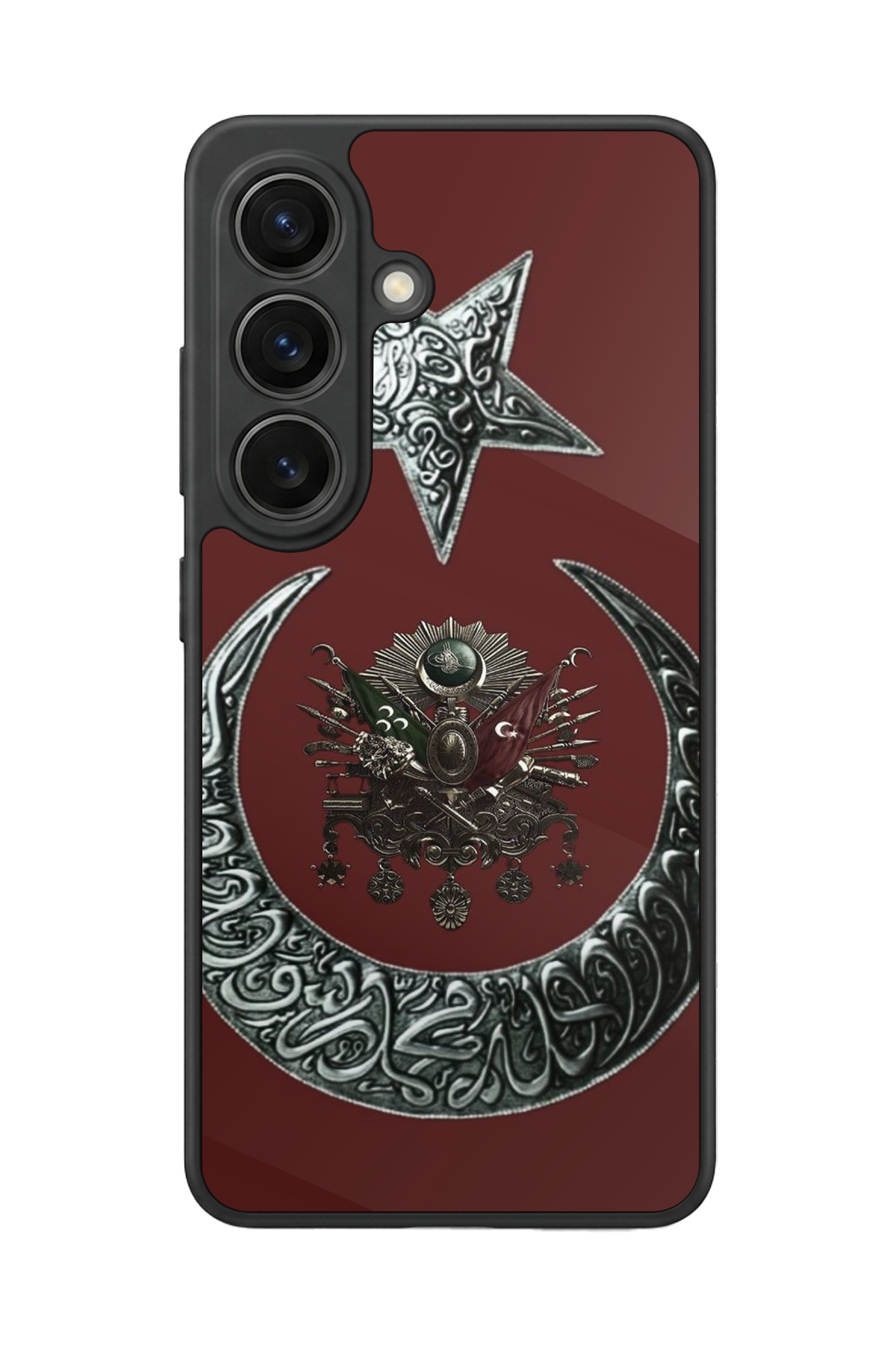 Samsung Galaxy S26 Uyumlu Osmanli Tugrasi Tasarımlı Glossy Premium Kılıf