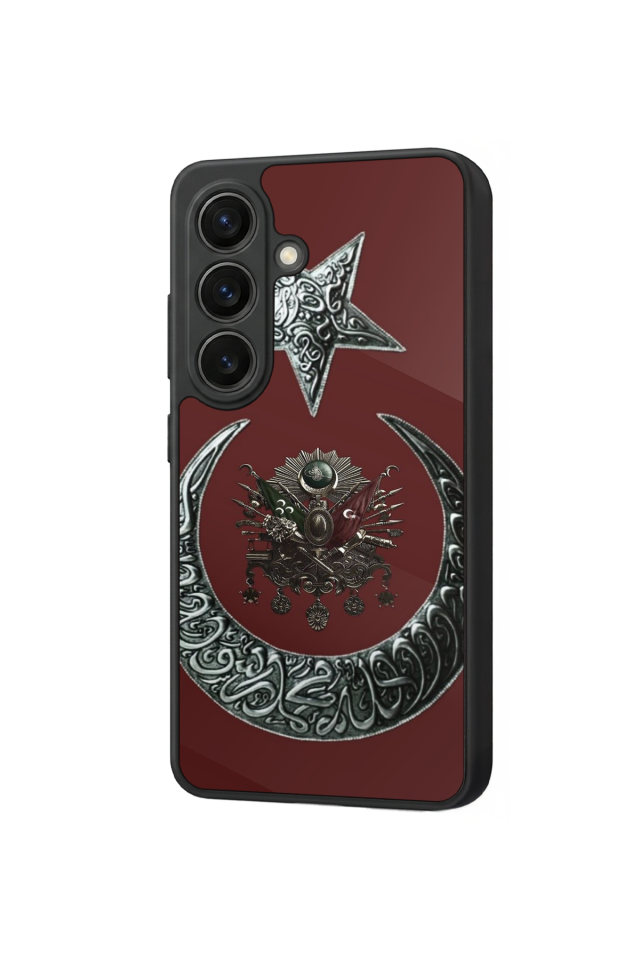 Samsung Galaxy S26 Uyumlu Osmanli Tugrasi Tasarımlı Glossy Premium Kılıf