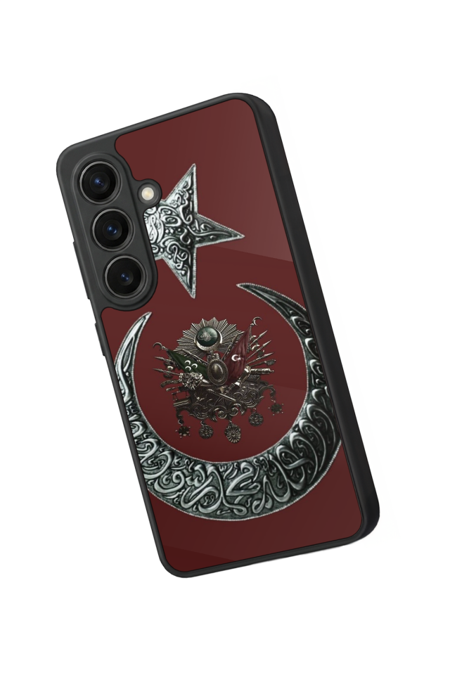 Samsung Galaxy S26 Uyumlu Osmanli Tugrasi Tasarımlı Glossy Premium Kılıf