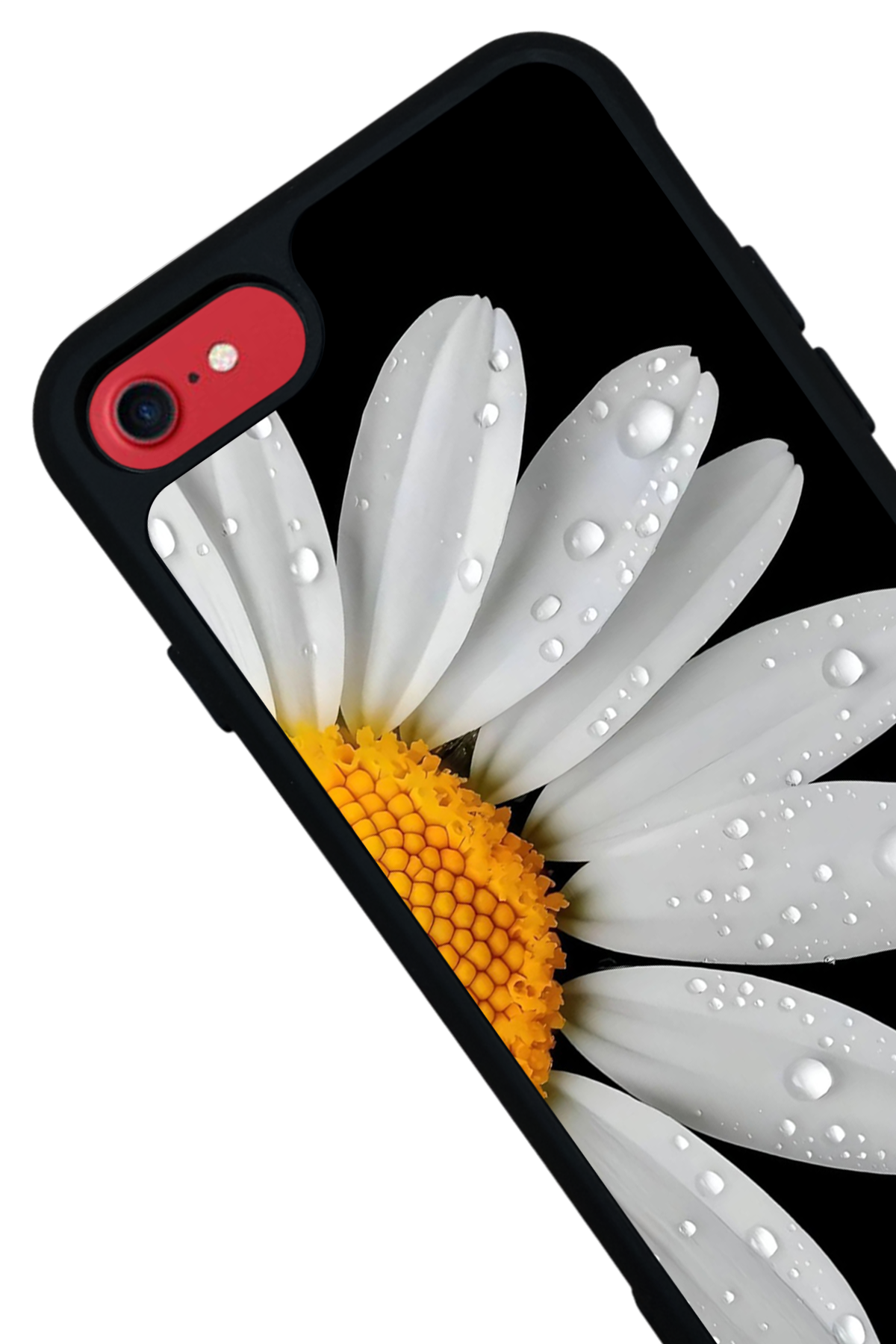 iPhone 8 Uyumlu Papatya Tasarımlı Glossy Premium Kılıf