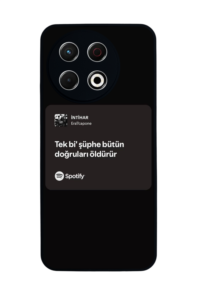 Tecno Spark 30 Pro Uyumlu Sarki Sozleri Tasarımlı Glossy Premium Kılıf