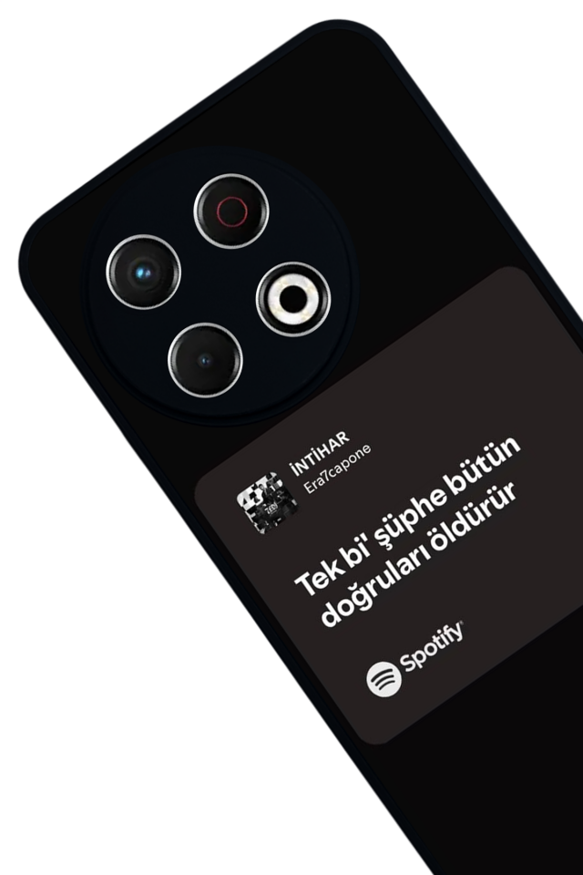 Tecno Spark 30 Pro Uyumlu Sarki Sozleri Tasarımlı Glossy Premium Kılıf