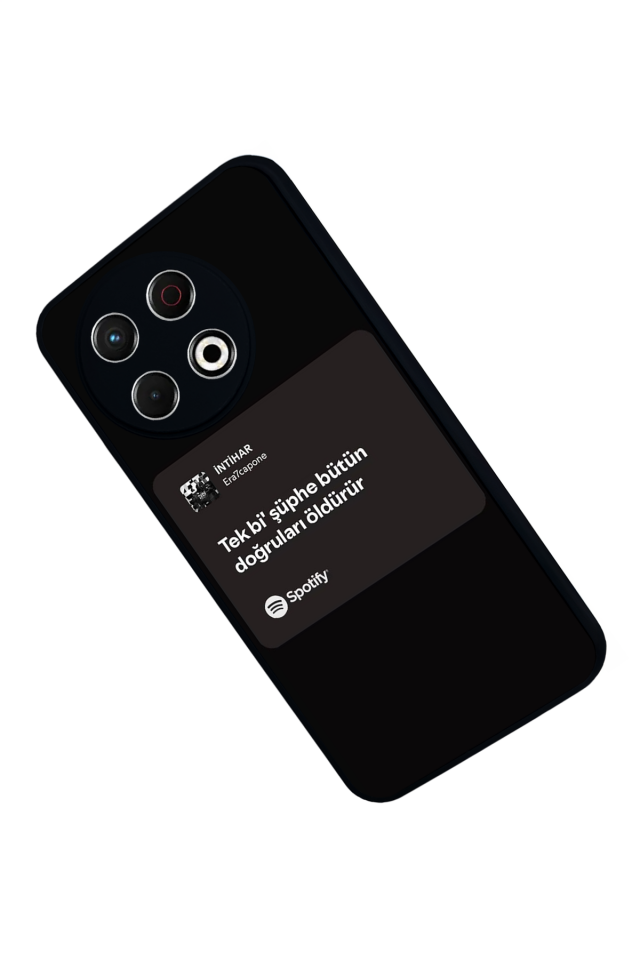 Tecno Spark 30 Pro Uyumlu Sarki Sozleri Tasarımlı Glossy Premium Kılıf