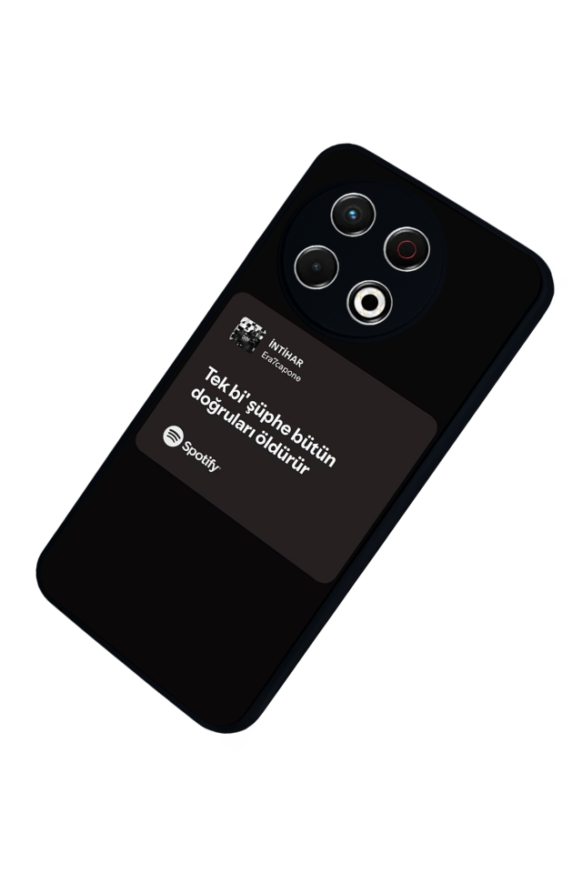 Tecno Spark 30 Pro Uyumlu Sarki Sozleri Tasarımlı Glossy Premium Kılıf