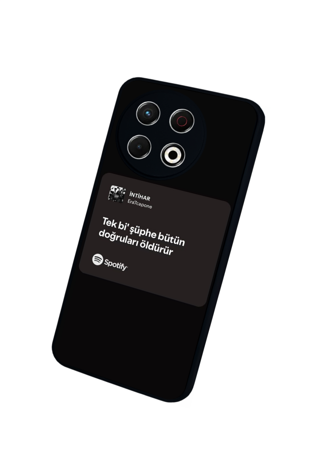 Tecno Spark 30 Pro Uyumlu Sarki Sozleri Tasarımlı Glossy Premium Kılıf