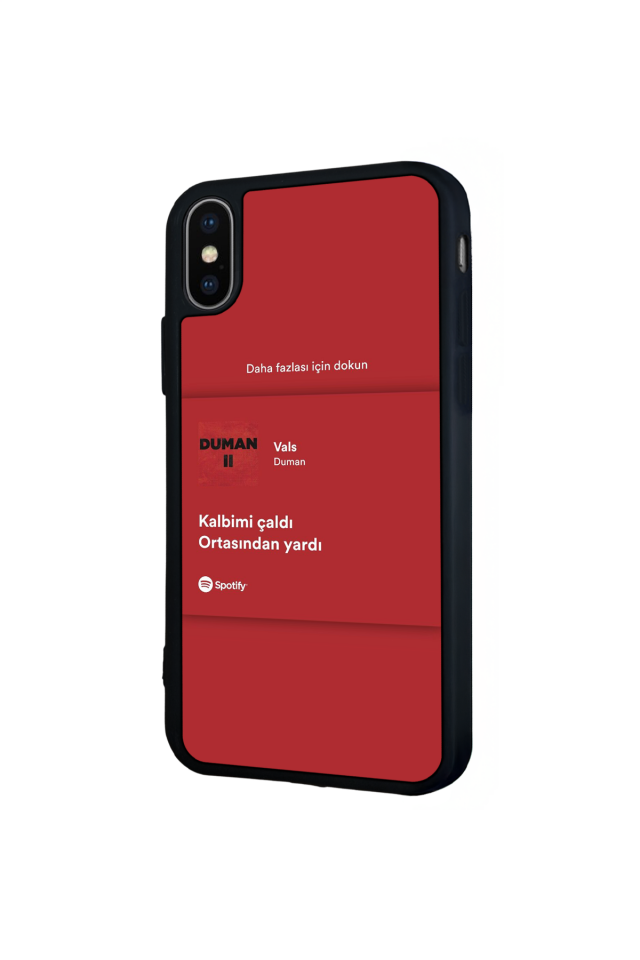 iPhone X/ XS Uyumlu Sarki Sozleri Tasarımlı Glossy Premium Kılıf