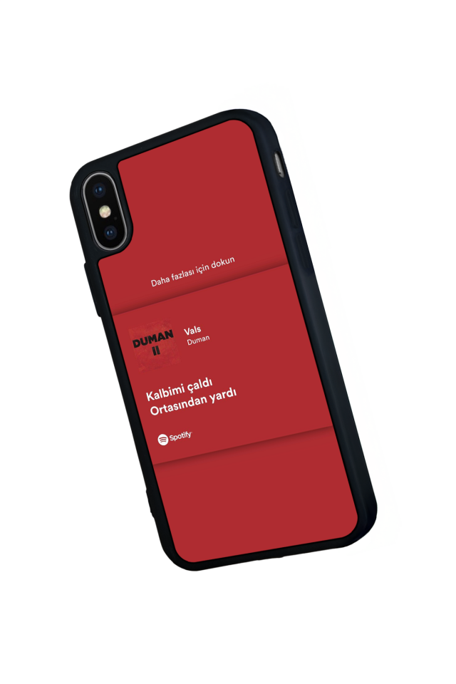 iPhone X/ XS Uyumlu Sarki Sozleri Tasarımlı Glossy Premium Kılıf