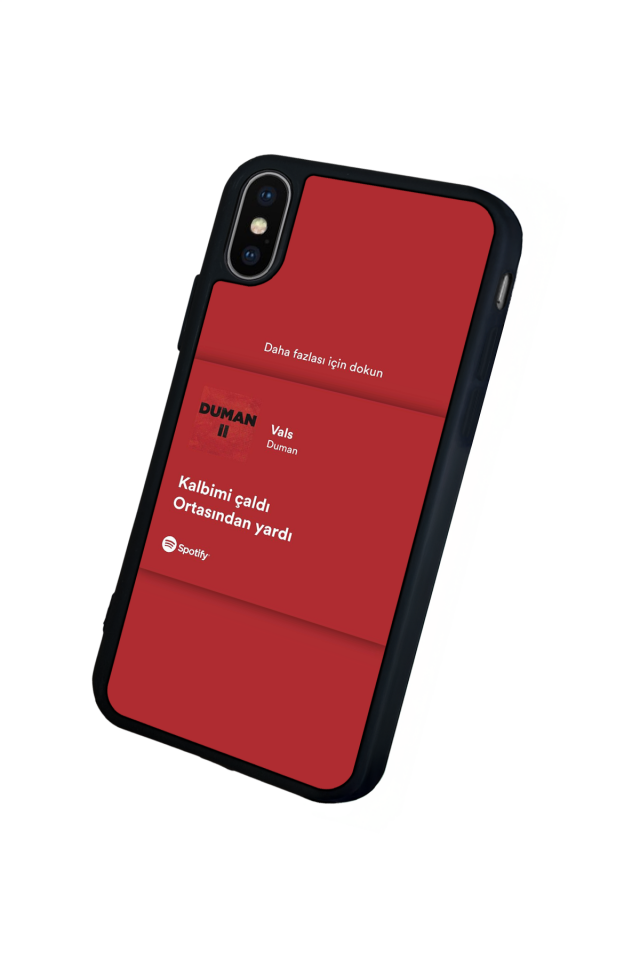 iPhone X/ XS Uyumlu Sarki Sozleri Tasarımlı Glossy Premium Kılıf