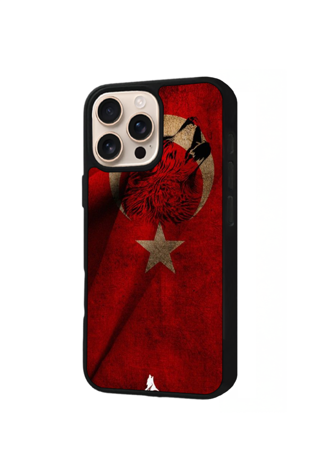 iPhone 16 Pro Uyumlu TürkBayragi Tasarımlı Glossy Premium Kılıf