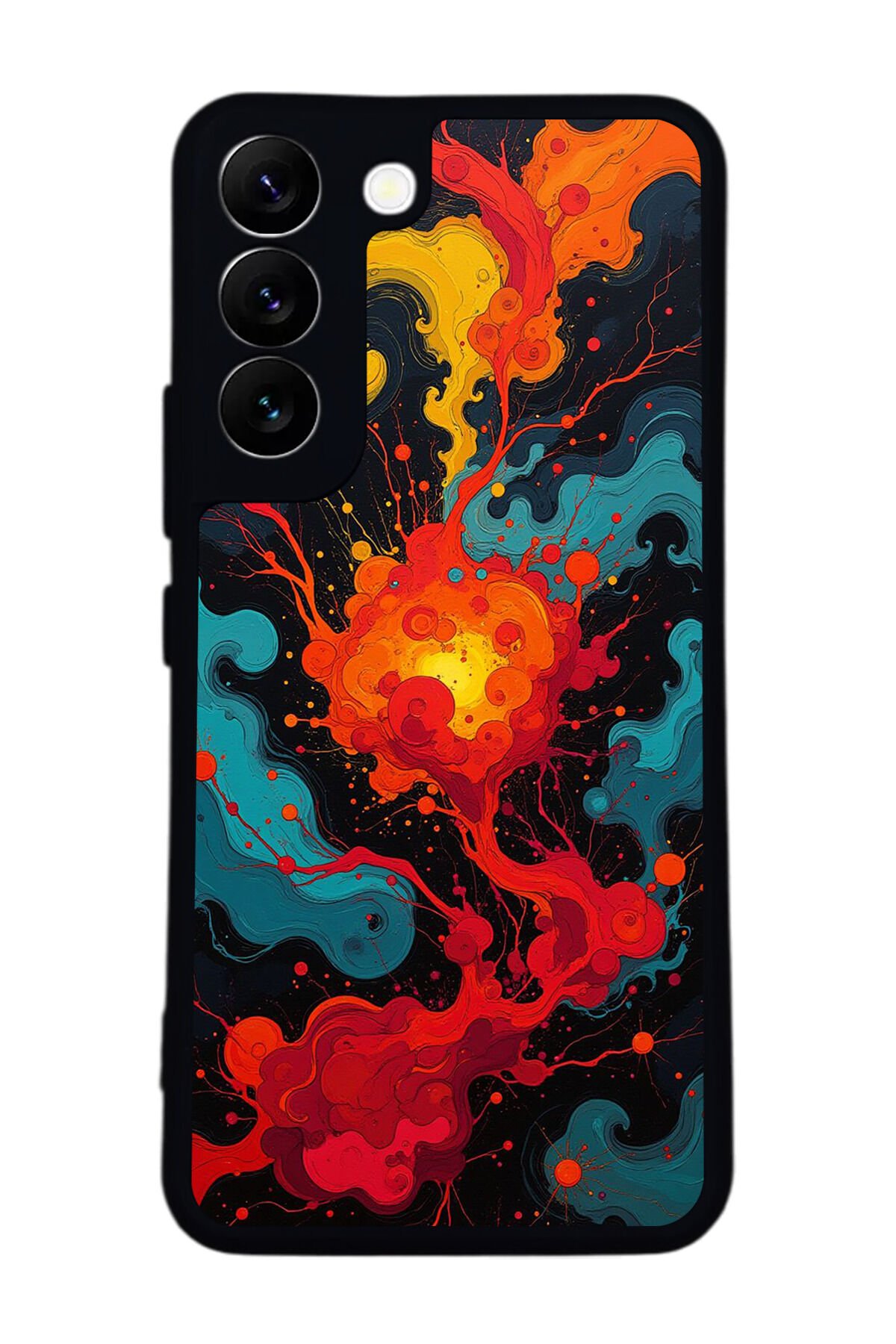 Samsung Galaxy S22 Uyumlu Abstract Tasarımlı Glossy Premium Kılıf